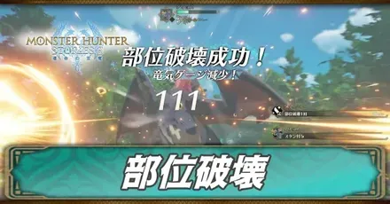 部位破壊のやり方
