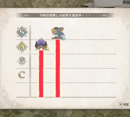 生態ランク上昇量差