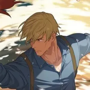 翼を手にして画像