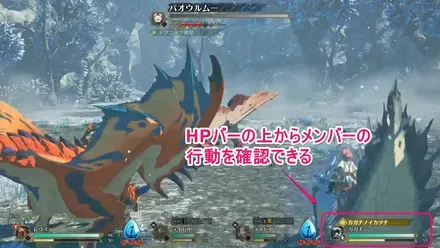 メンバーの行動