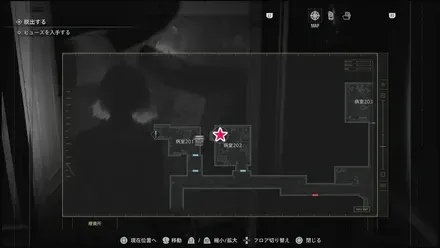 段ボールの張り紙のマップ