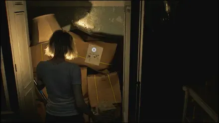 段ボールの張り紙の見た目