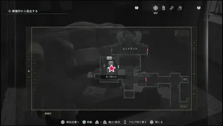 療養所のパンフレットのマップ