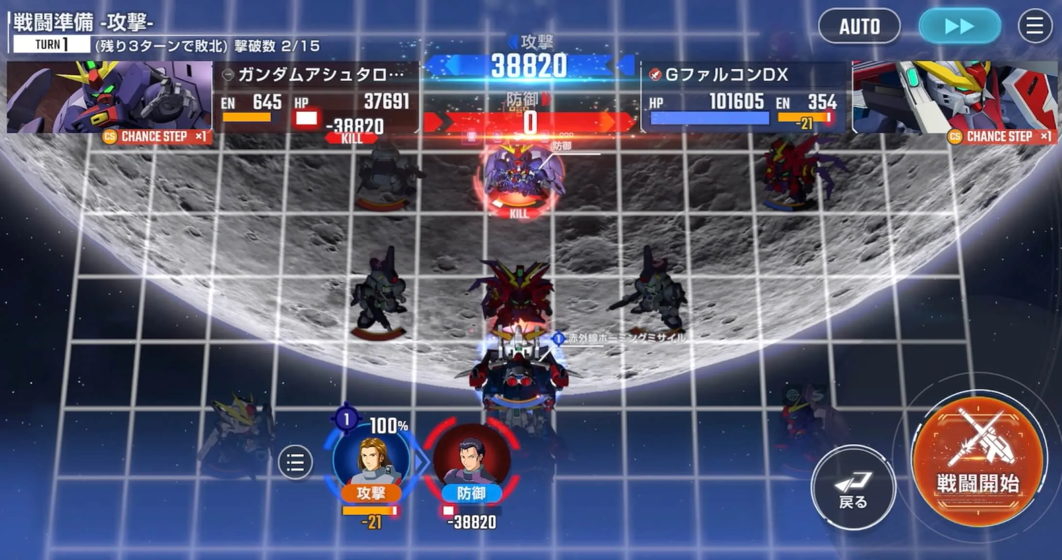 GファルコンDXのテンションを超強気以上にする