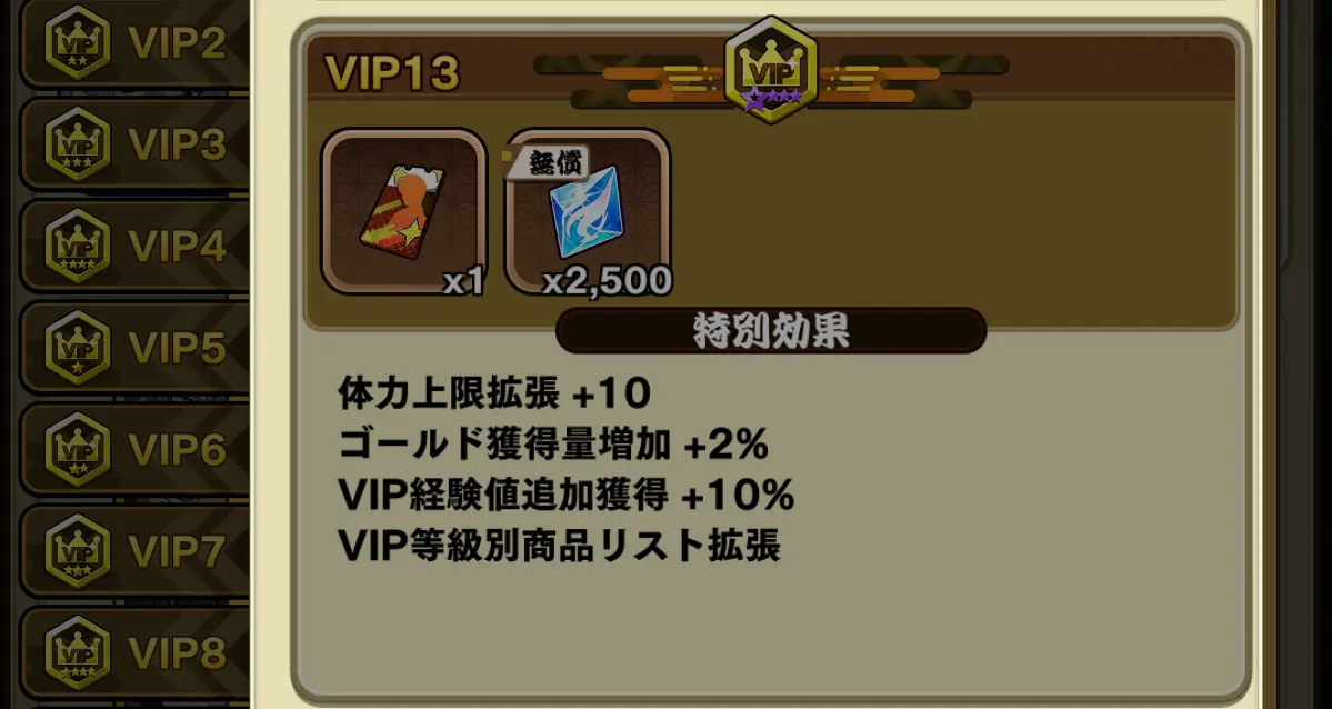 VIP特典