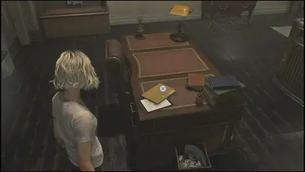 VIPルーム奥の机の上