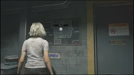 地下研究所の案内板の見た目