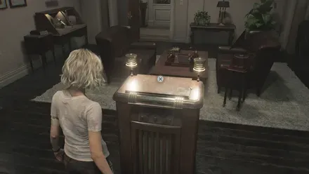 台座に模型をはめる