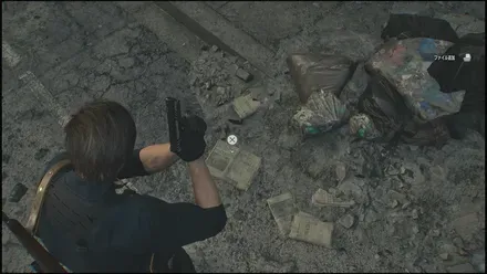 開始地点から南に少し歩いた先の地面