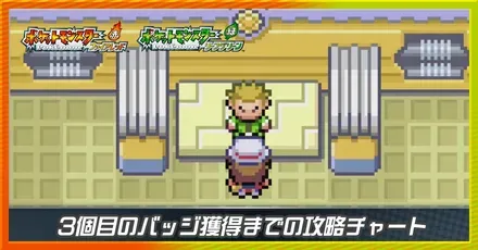 3個目のバッジ獲得までの攻略チャート