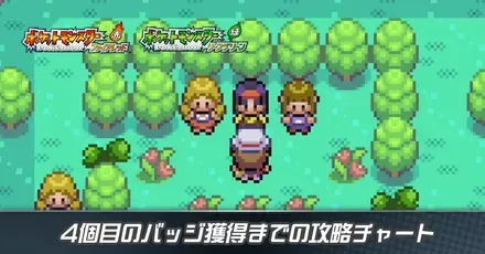 4個目のバッジ獲得までの攻略チャート