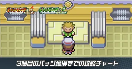 3個目のバッジ獲得までの攻略チャート