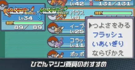 ひでんマシン要員のおすすめ