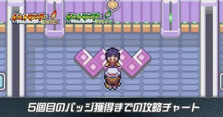 5個目のバッジ獲得までの攻略チャート