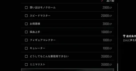 チャレンジ一覧と解放条件