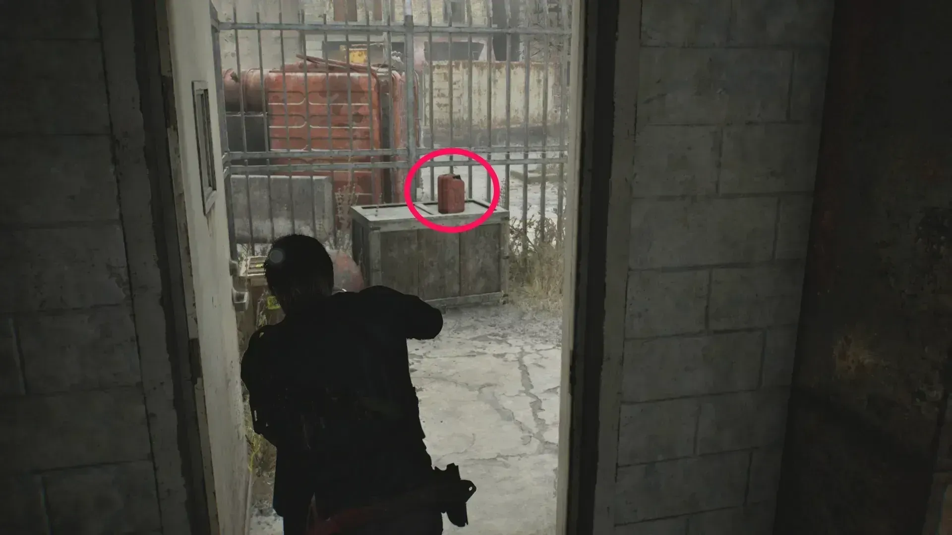 ポリタンクの場所現地