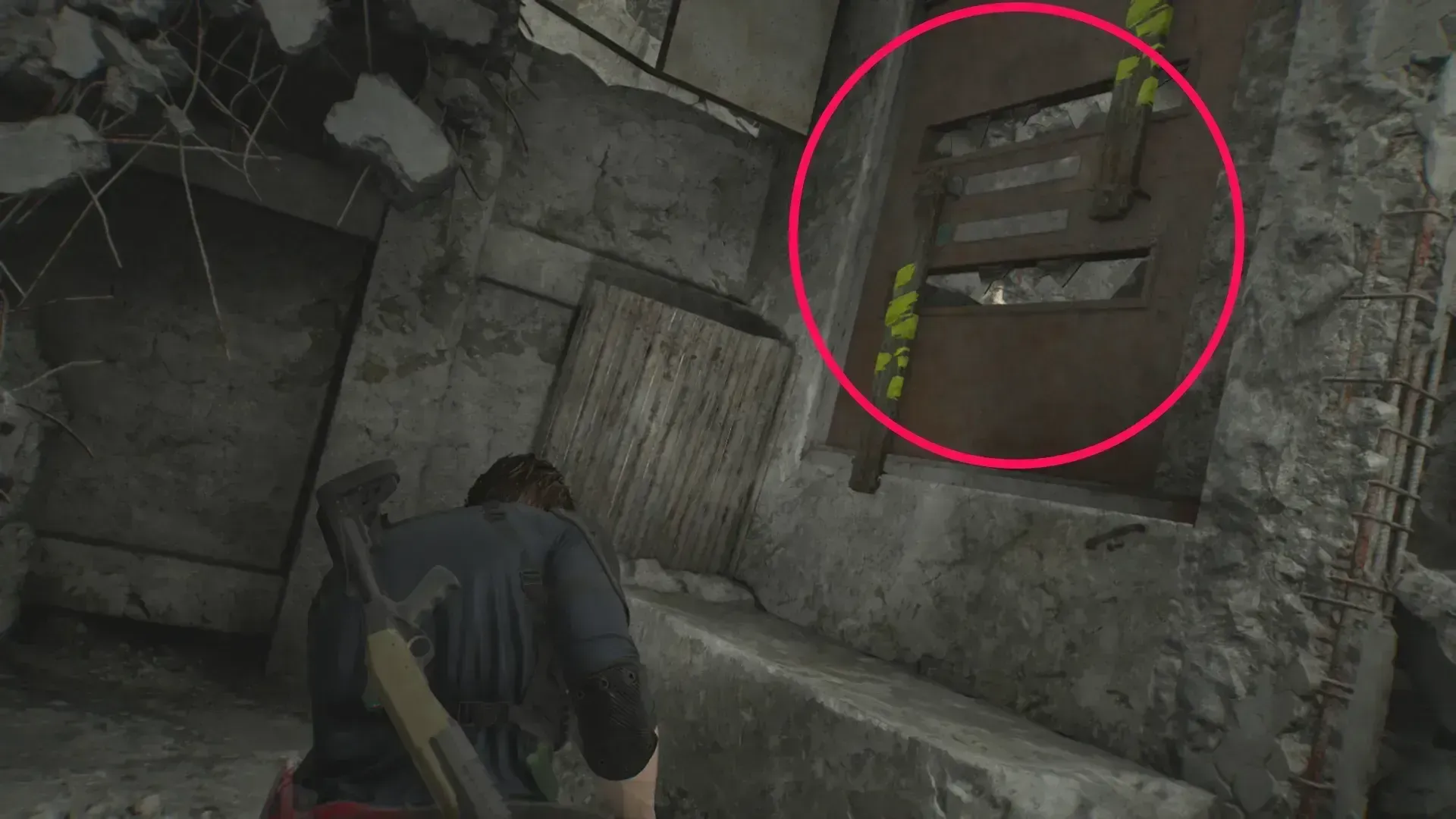 黄色い板を壊す