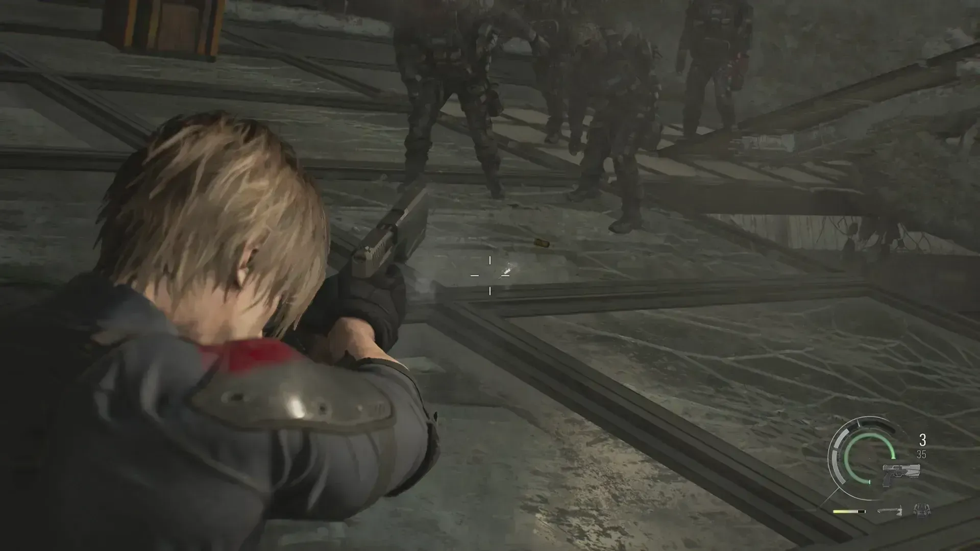 ガラス張りのエリア