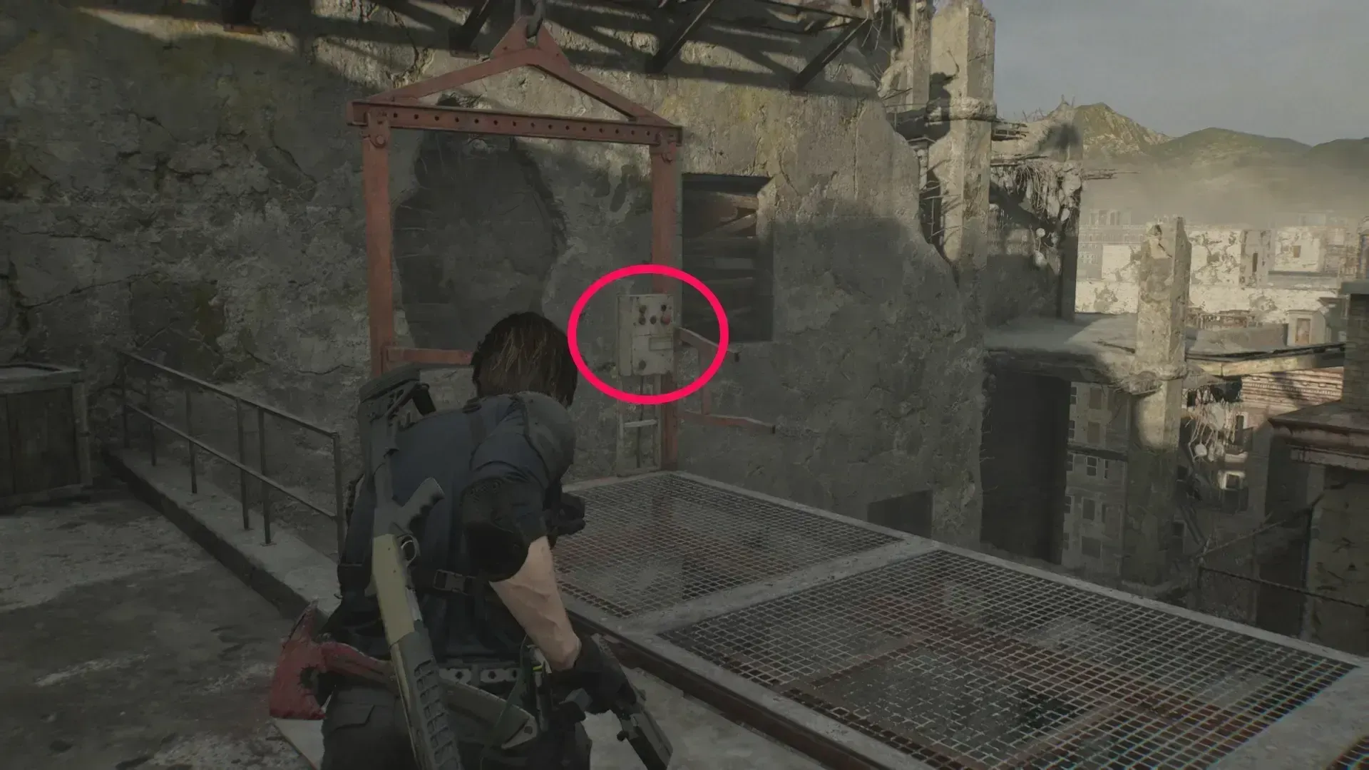 スイッチを押す