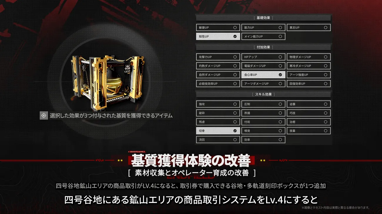 基質獲得体験の改善