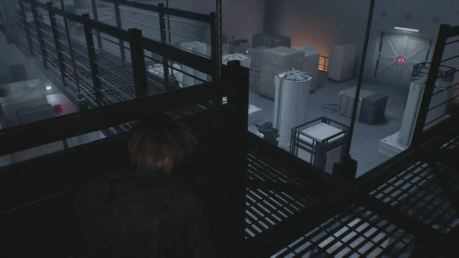 上から撃ち込む