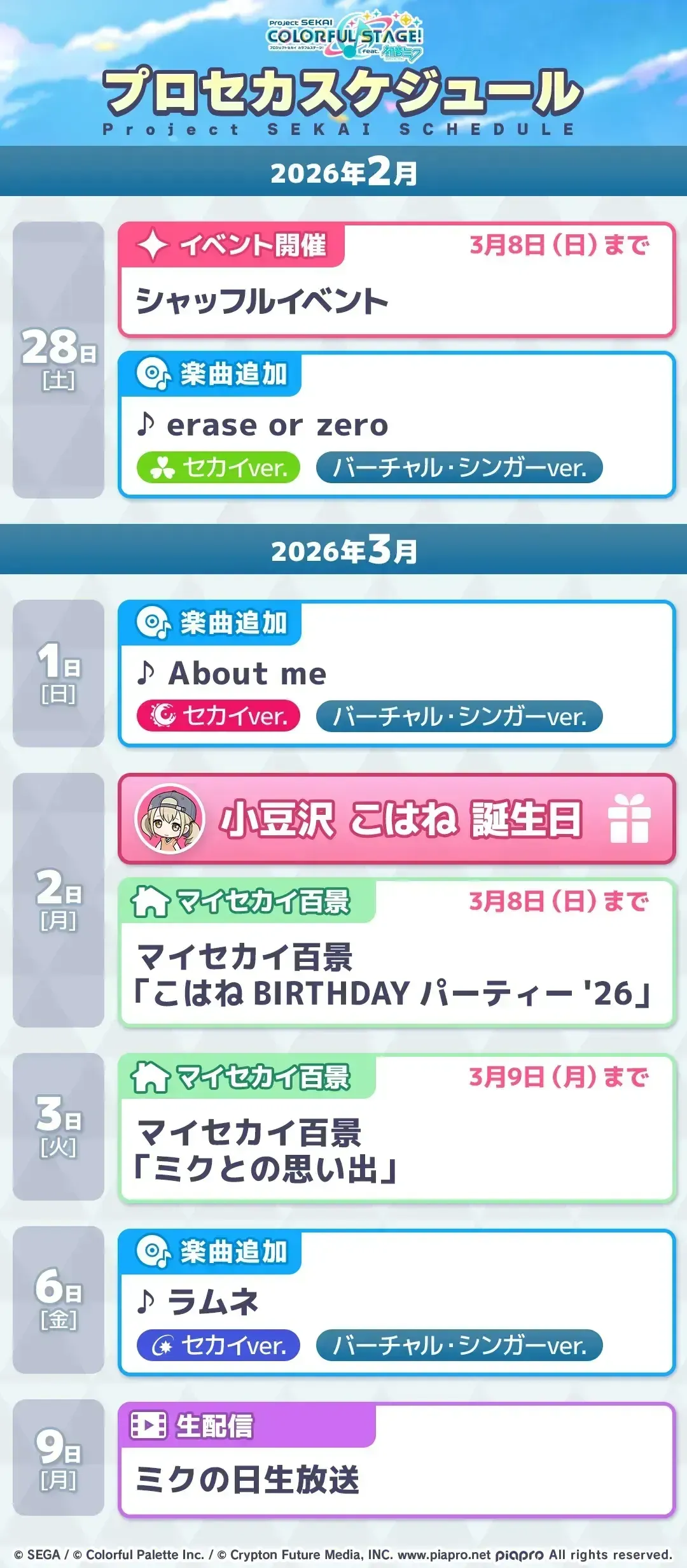 プロセカスケジュール_3月1