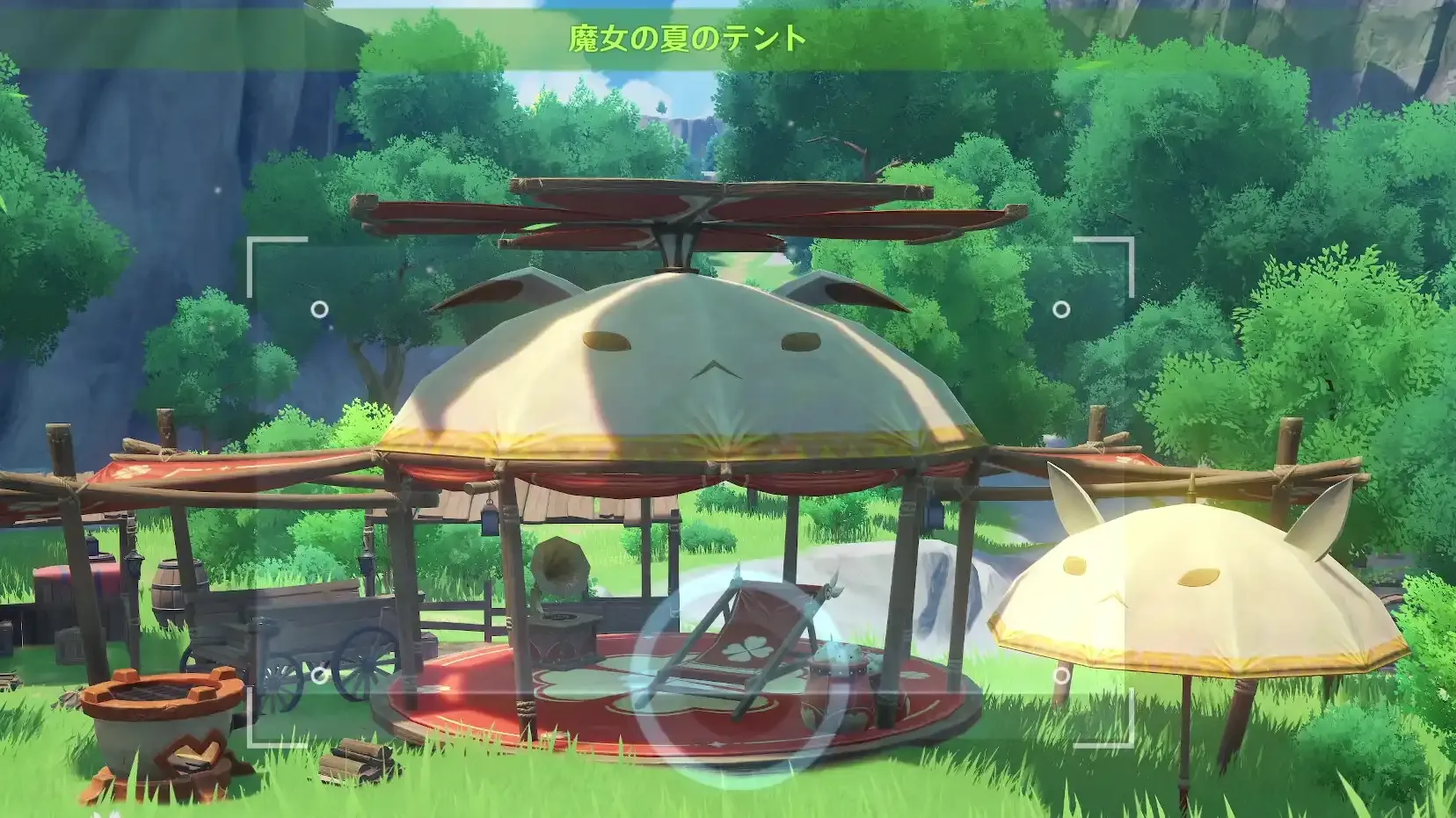 3日目まちがい探し魔女の夏のテント