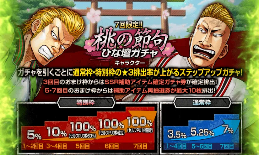 桃の節句 ひな壇ガチャ-キャラクター-ガチャ