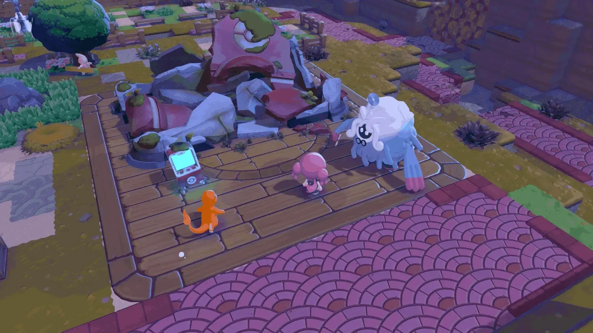 ヒトカゲとモジャンボ