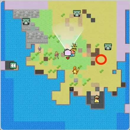 なんと庭から・・・のマップ画像