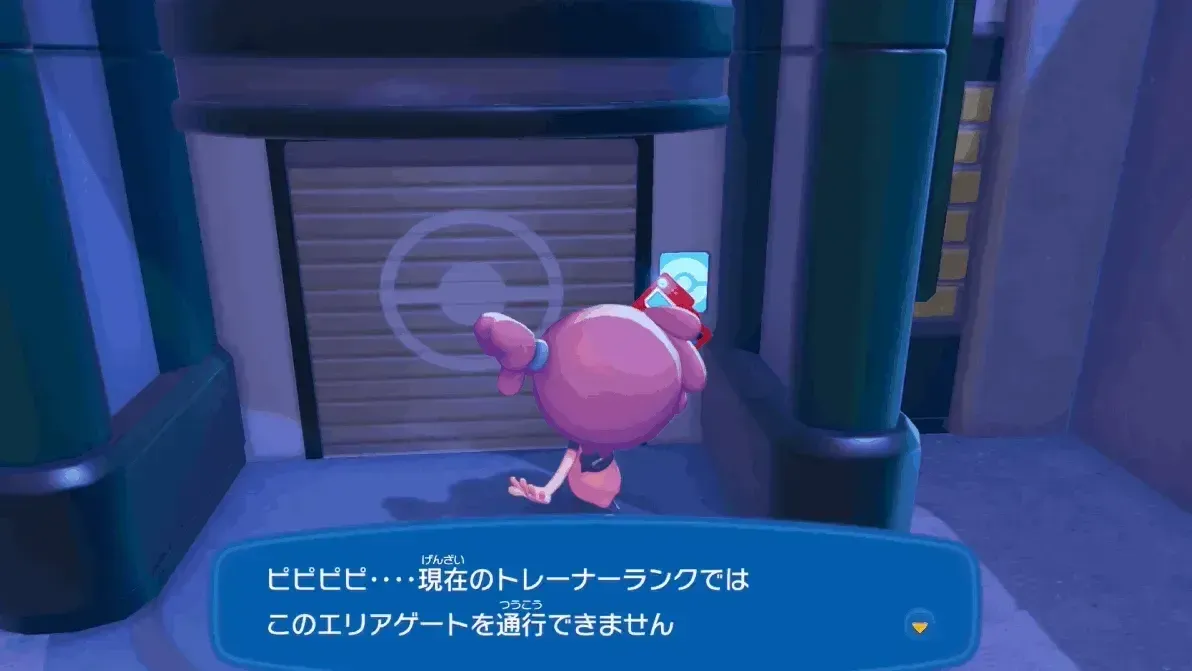 洞窟内のゲート