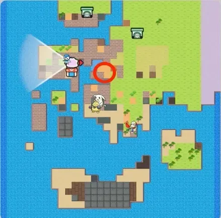 クチバ4年連続1位にのマップ画像