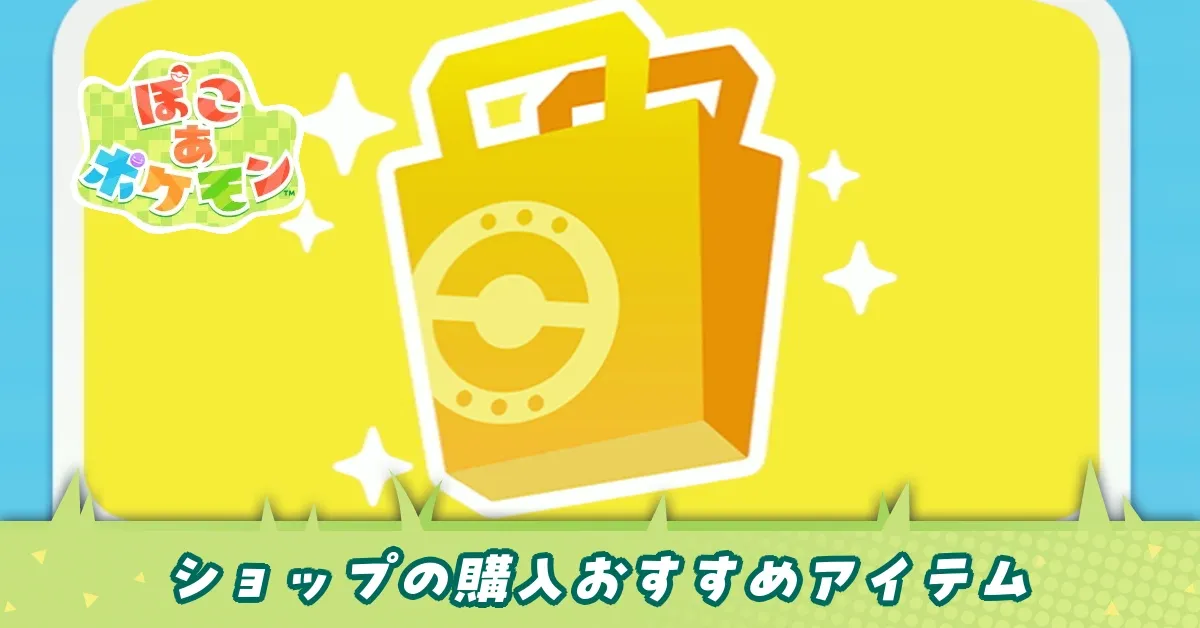 ショップの購入おすすめアイテム