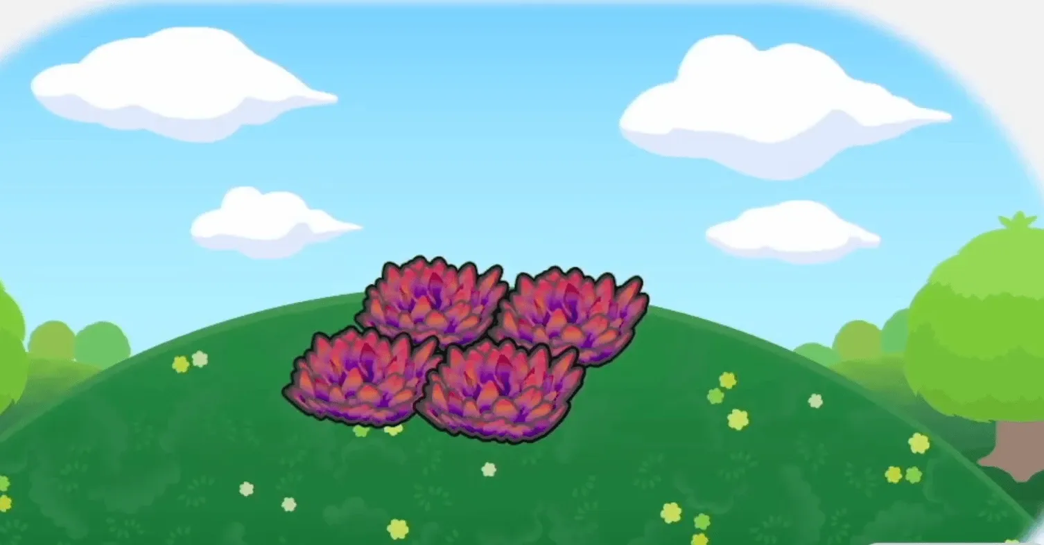 赤い草むら画像