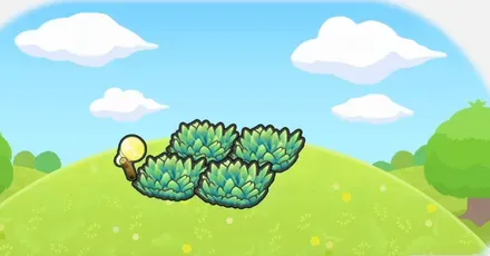 照らされた草むら