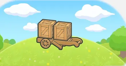 大きな荷物をのせて