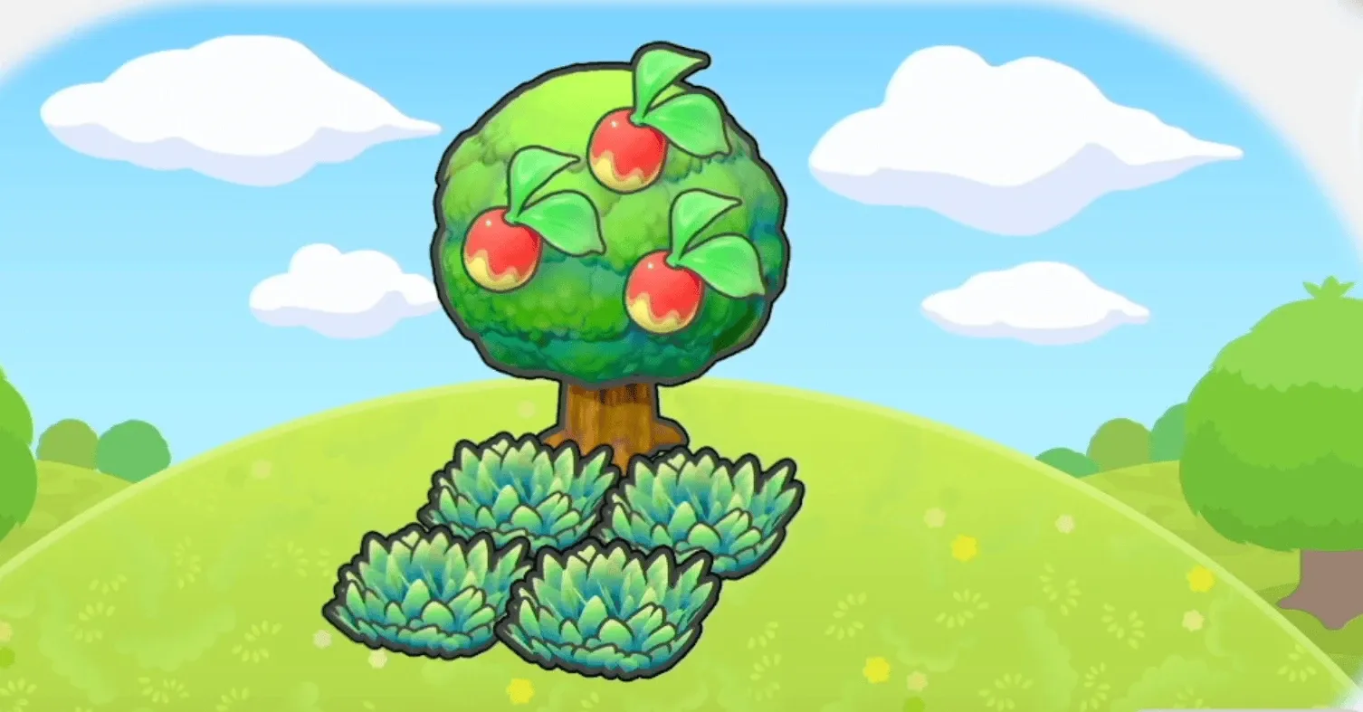 木かげの草むら画像