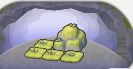 コケまみれの岩