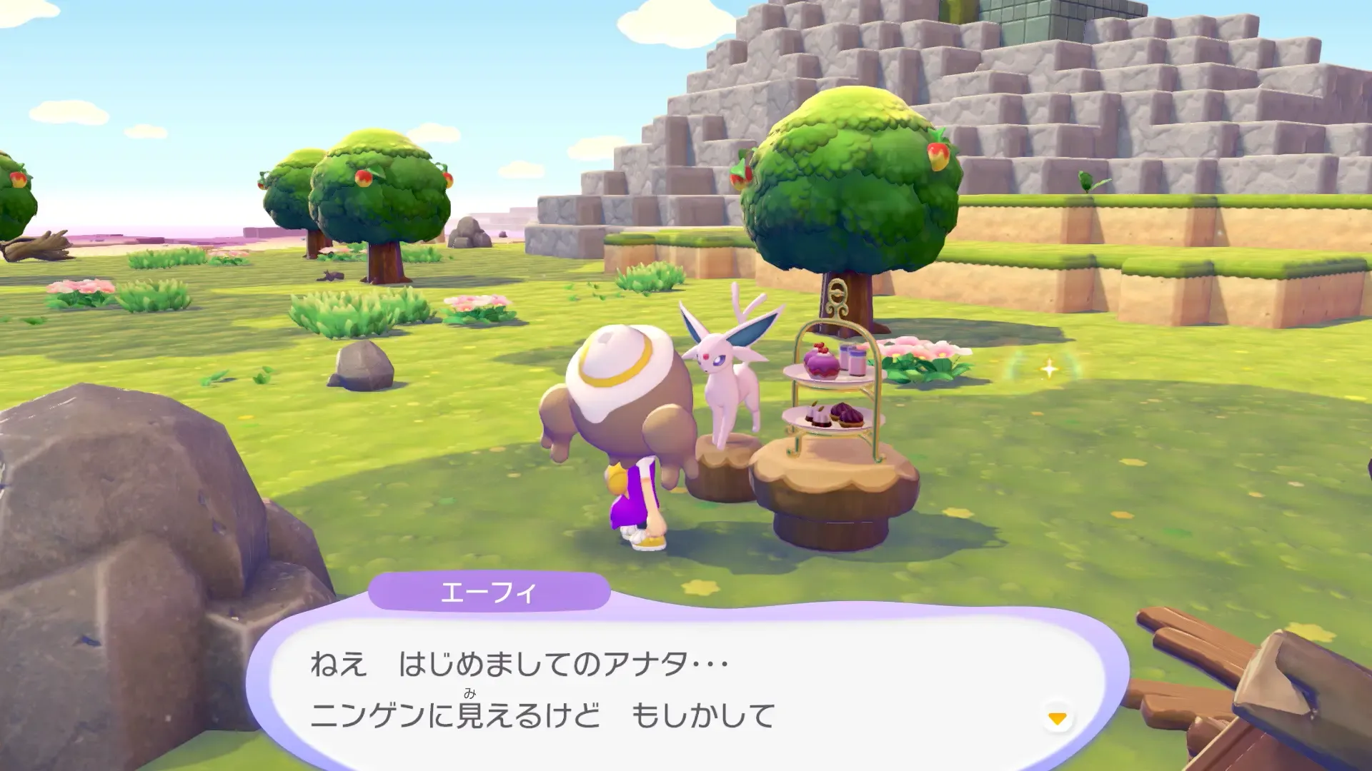 イーブイの進化系と友達になる