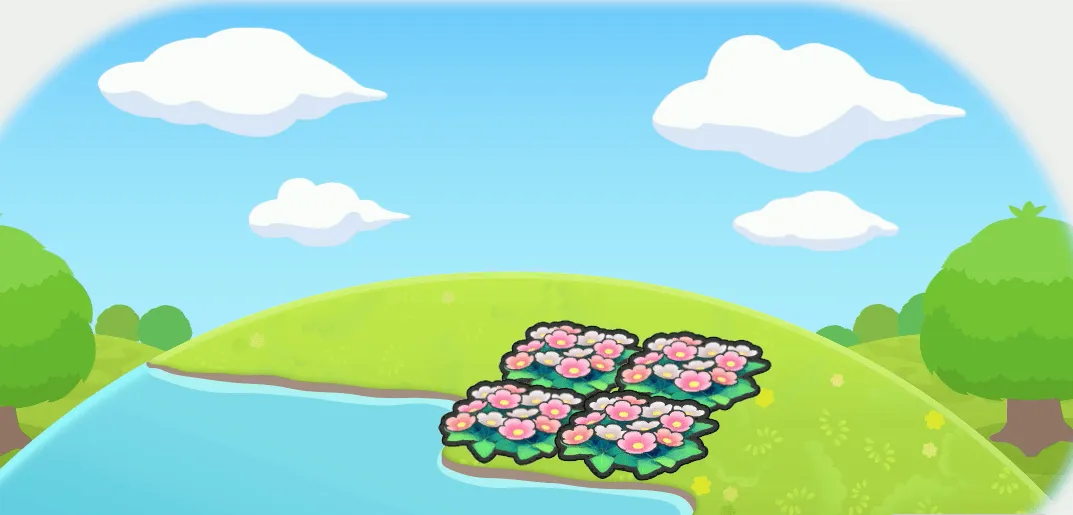 うるおう花畑画像