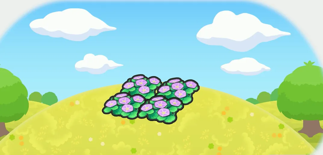 すずしげな花畑画像