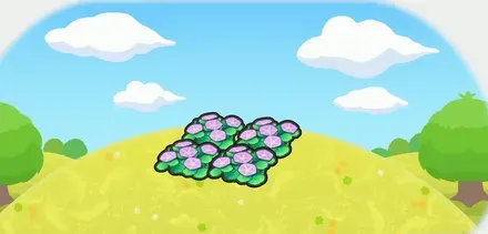 すずしげな花畑画像