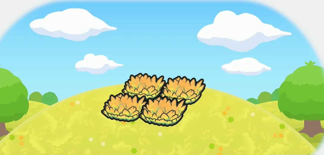 黄色の草むら画像