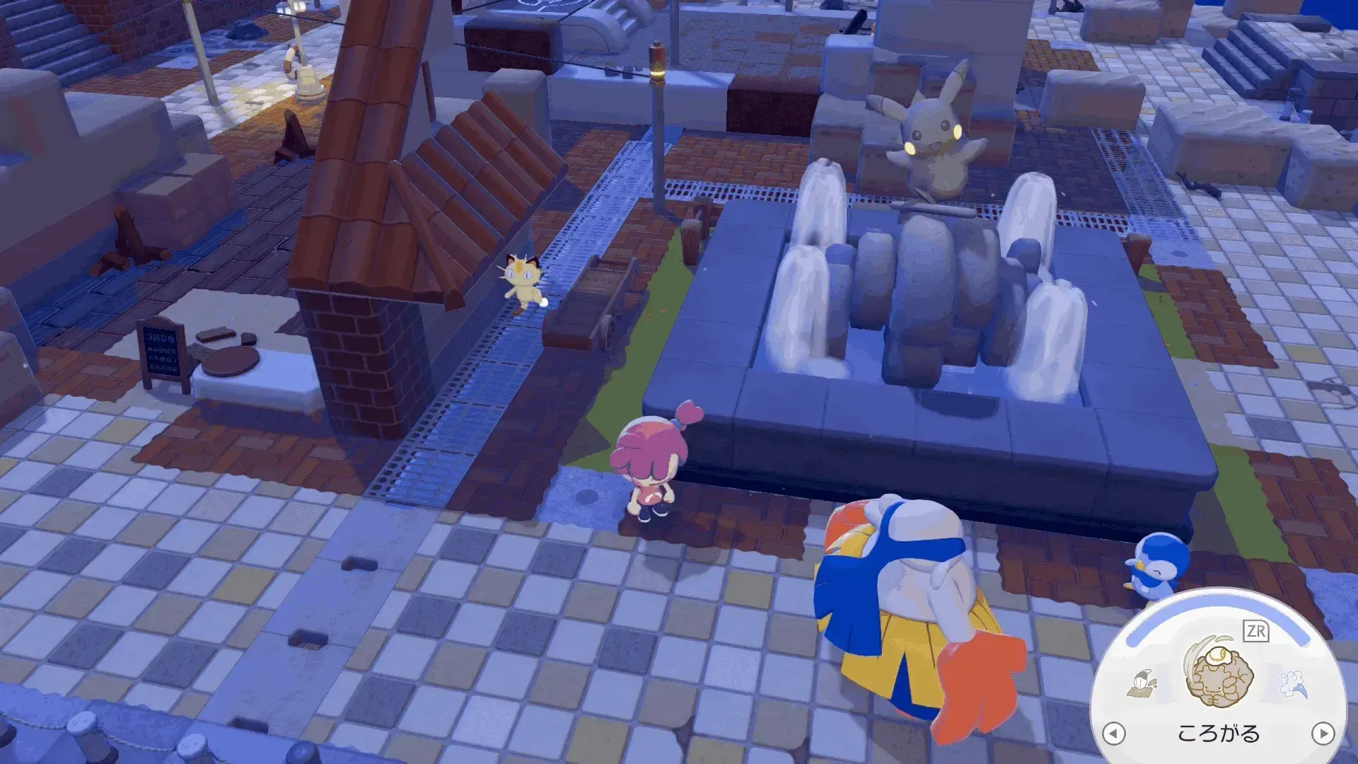 ピカチュウの噴水