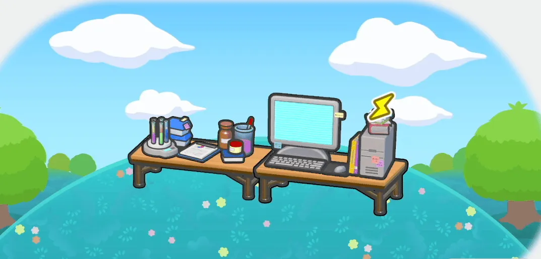 研究者のデスク画像