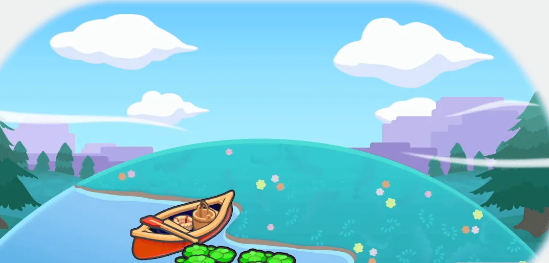 水辺の小舟画像