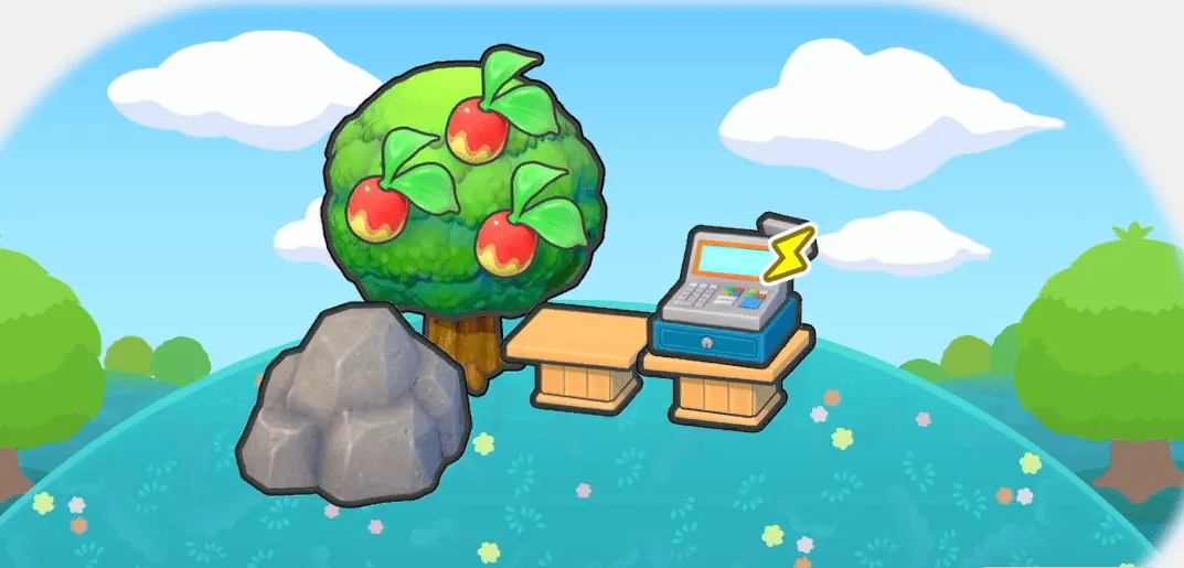 自然の中のマーケット画像