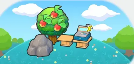 自然の中のマーケット画像