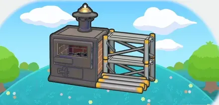 工事現場のはつでん所画像