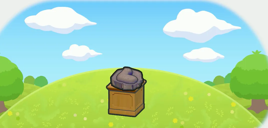 アゴのカセキ展示台画像